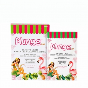 Buy Plunge Light Bright Green Tea Chamomile Face Mask(Pack o